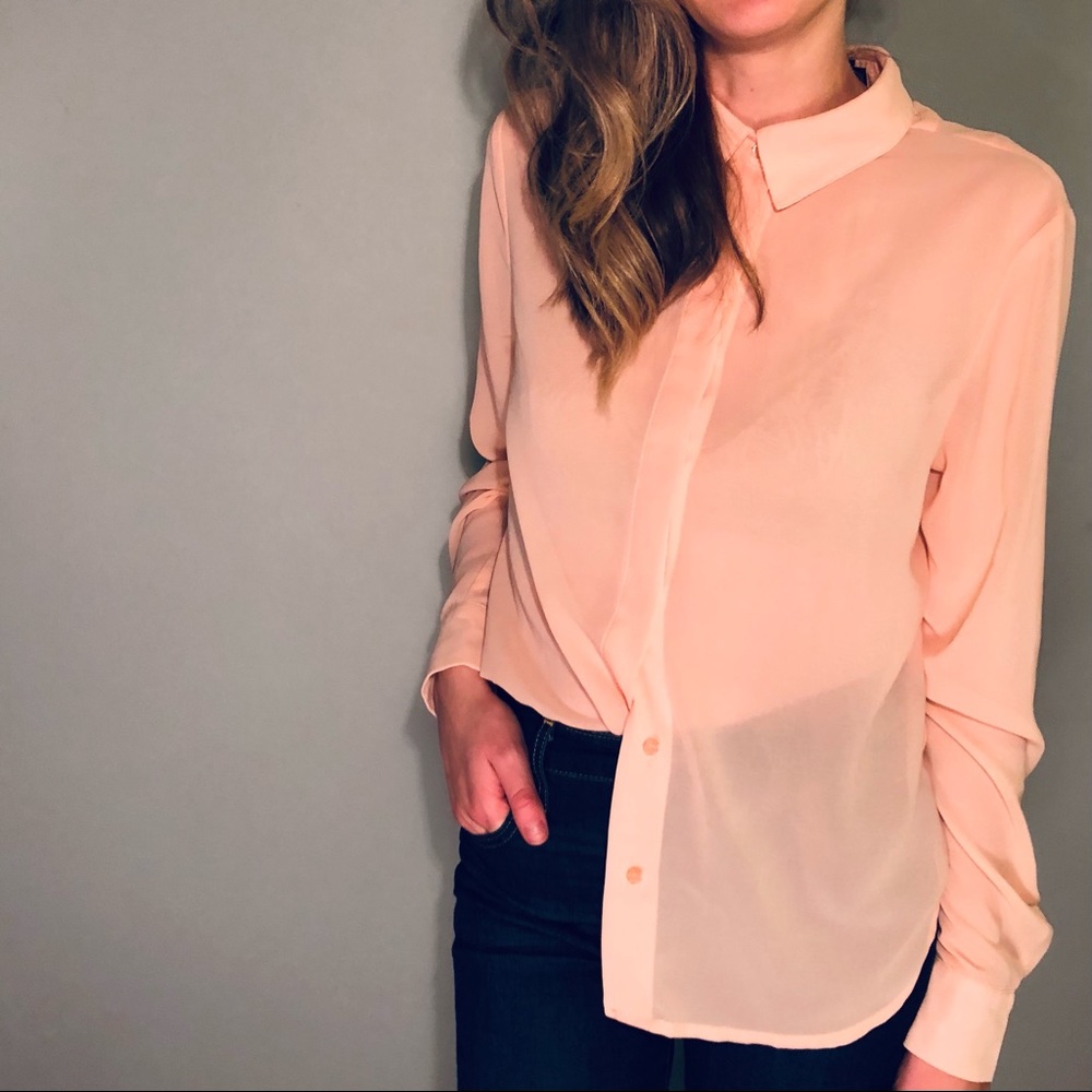 Mink Pink Soft Pink Blouse